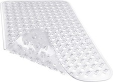 Bathtub Mat Non Slip, Shower Mat with Strong Suction Cups  Drain Holes,