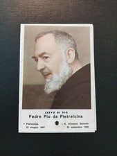Santino Reliquia Reliquiario SERVO DI DIO Padre Pio Da Pietralcina Ex Indumenti 