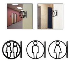 Elegant Bathroom Signage for Hotel And Office Decor