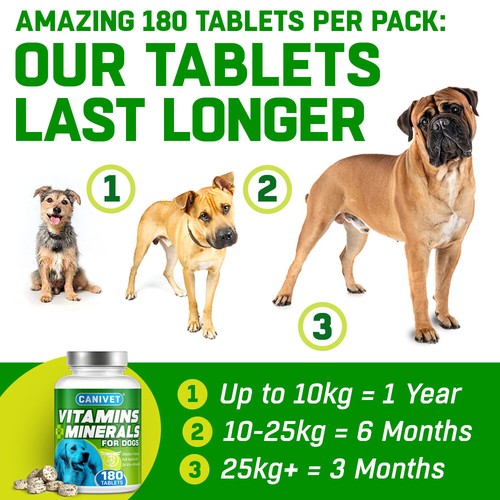 Multi-Vitamin Tablets For Dogs - Canivet 24 Daily Dog Vitamins & Minerals - Picture 4 of 9