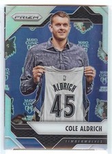 2016-17 Panini Prizm Silver  HOLO REFRACTOR COLE ALDRICH #269 TIMBERWOLVES