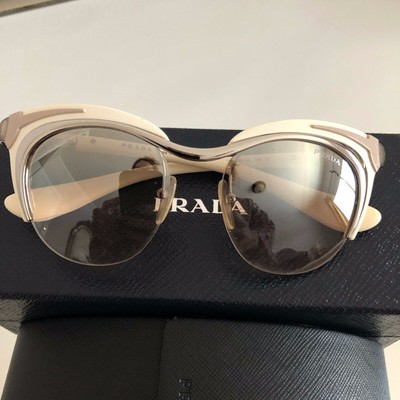 prada cream sunglasses