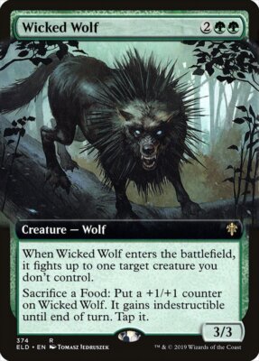 Magic the Gathering (mtg): ELD: Wicked Wolf - Rare