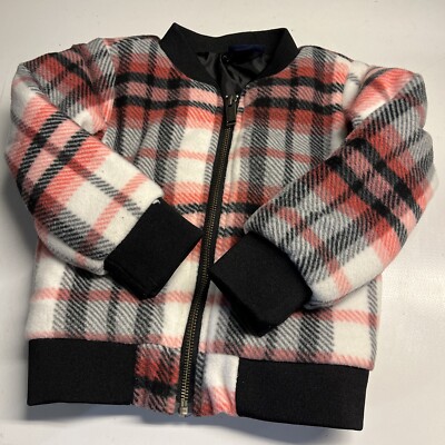 3T Tommy Hilfiger Plaid Girls Coat Lined Warm