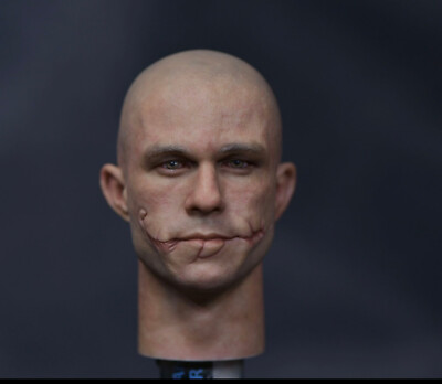 Rare 没6 Studio Batman Joker Heath Ledger 1/6 Cop Without Makeup Head Sculpt