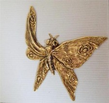 34633         Brass Oxidized Victorian Butterfly Jewelry Finding