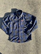 Dixxon roughneck flannel blue / black plaid size XS work wear