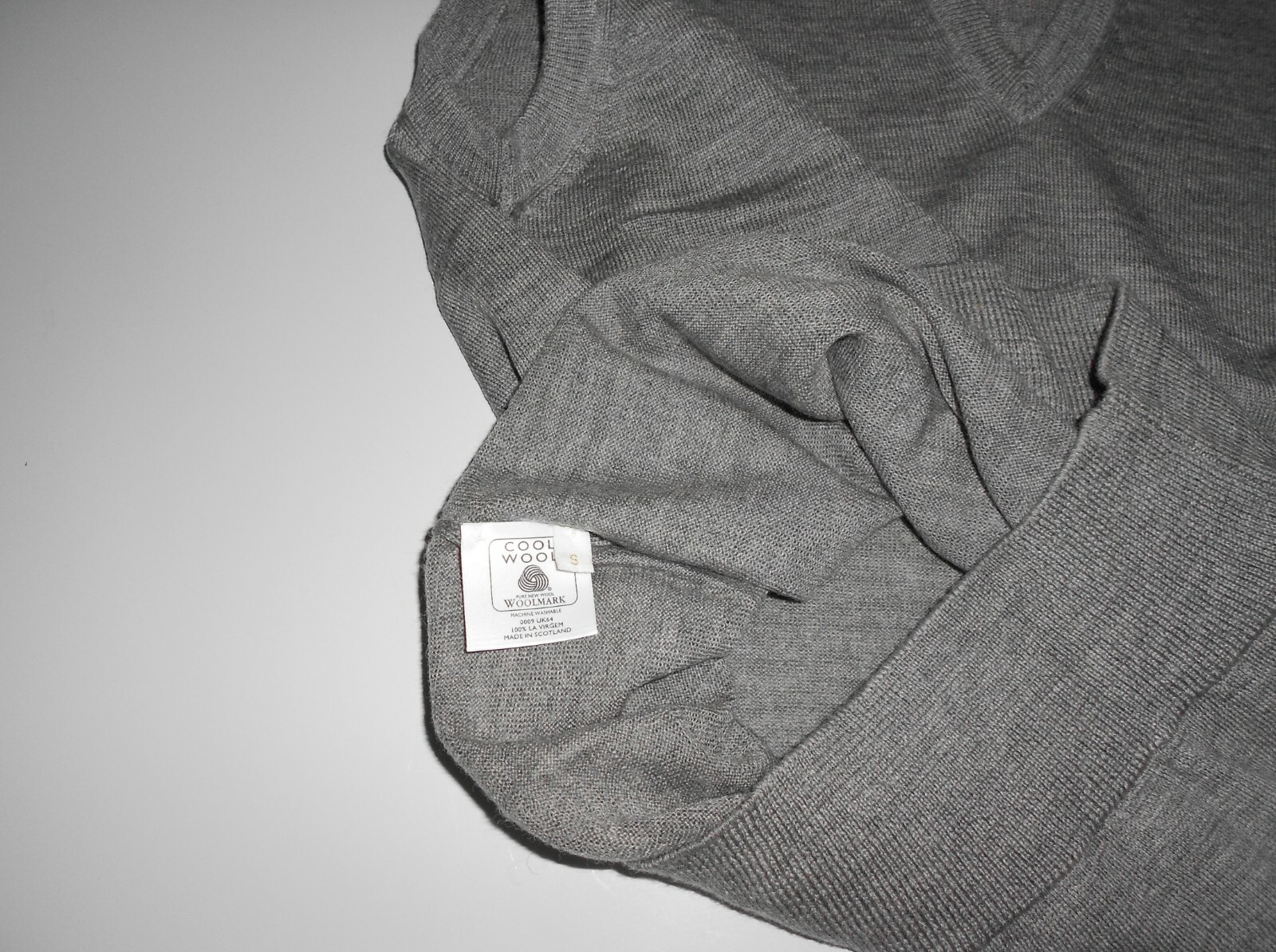 PRINGLE Scotland Mens Tank Top Sweater Flannel Woll Grey Size S RRP €88 image 10
