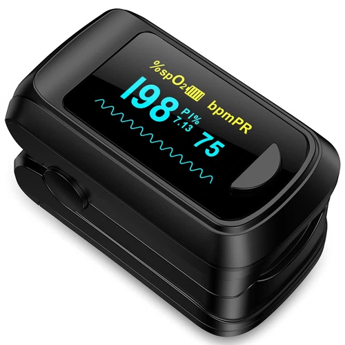 Fingertip Pulse Oximeter Blood Oxygen Monitor PR SpO2 Reading Oxygen Meter OLED