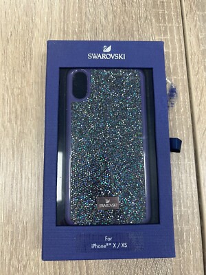 iPhone X カバー スワロフスキー Swarovski Purple Crystal iPhone X/XS Case 14.7x7.5x1.2 CM EUC MSRP