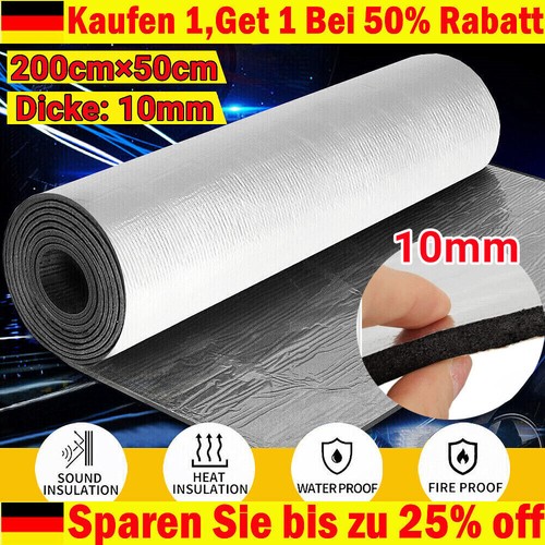 10mm,Schalldämmung Selbstklebend 2m KFZ Dämmmatte Isolierung.Schallschutzschaum - Bild 17 von 22