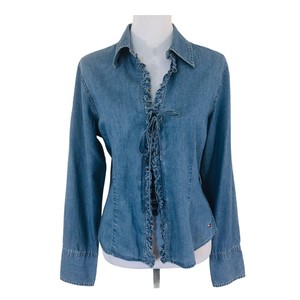 tommy hilfiger ruffle blouse