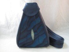River Genuine Skinray Skin Blue Backpack