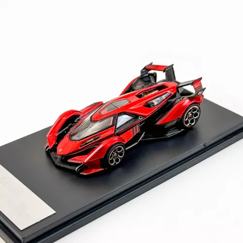 LMF 1:64 Lamborghini V12 VGT Car Model Alloy Diecast Display Gifts Red/blue - Picture 13 of 23