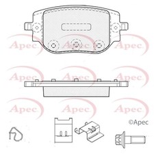 Brake Pads Set For Citroen Spacetourer 2.0 BlueHDI 180 Rear Apec Red 1673597480