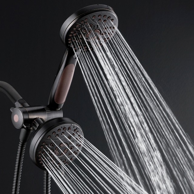 AquaSpa High Pressure Combo Dual Rain & Handheld Shower Head Oil