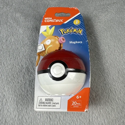 Magikarp Mega Construx Pokemon Pokeball Series 1 20pc Building Toy DYF07 NISB
