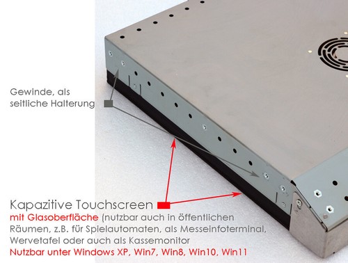 26" 66cm MONITOR OPENFRAME VGA NOVOMATIC 1920x1200 FULL HD 16:10 PANTALLA TÁCTIL М28 - Imagen 6 de 8