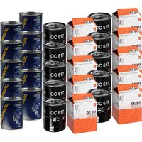 10X Original Mahle / Knecht ÖLfilter OC 617 + 10X SCT Motor Flush MotorspüLung