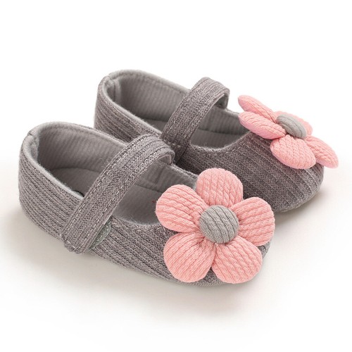 Newborn Toddlers Baby Pram Shoes Girl Flower Princess Garden Wedding Slippers - Picture 15 of 16