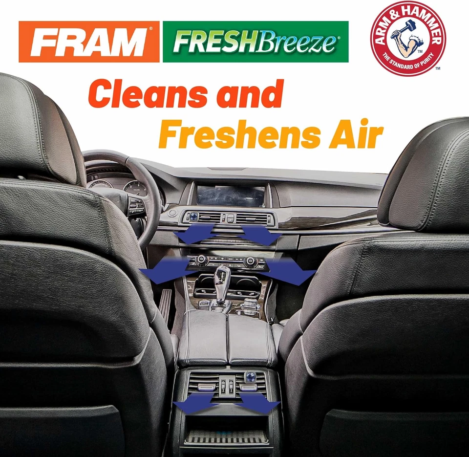 FRAM CF9119A Cabin Air Filter w/ Arm & Hammer for GM Vehicles, Easy Install - Изображение 2 из 4