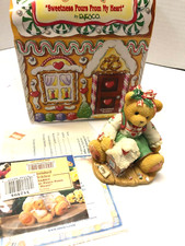Cherished Teddies Bear Sugar  Spice Gingerbread House Christmas Figurine