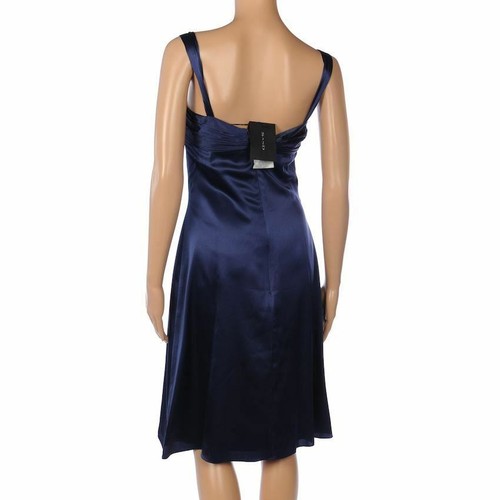 Uk Sand Seide 12 Blau 255 Pearl Größe 38 Kleid Fx Wulstig Mitternacht 8wF84qOg