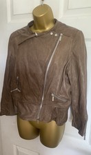 Karen Millen ‘signature’ Tan 100% Leather’ Jacket Blazer