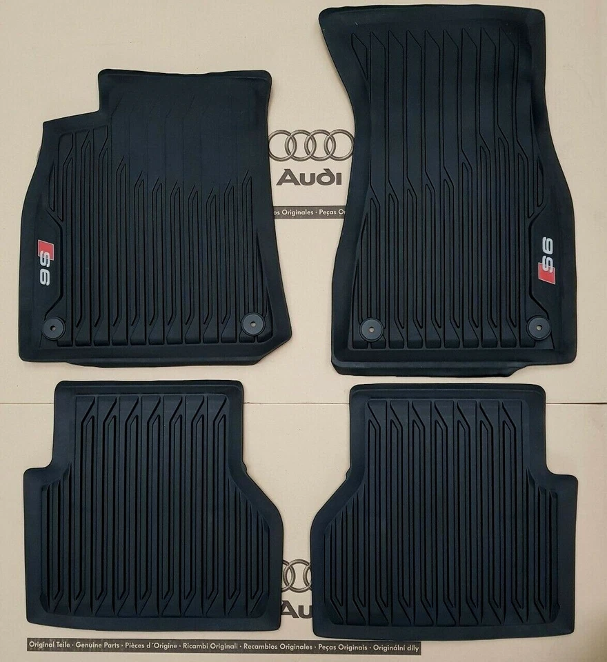 original Audi S6 Fußmatten A6 C8 Typ F2 4K ab 7/2019 Gummimatten rubber mats