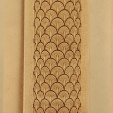 Leather stamp tool for leather craft DIY brass belt roller #8 Dragon scale 