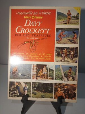 ALBUM ENZYKLOPÄDIE DURCH BRIEFMARKE 1956 WALT DISNEY DAVY CROCKETT FESS PARKER