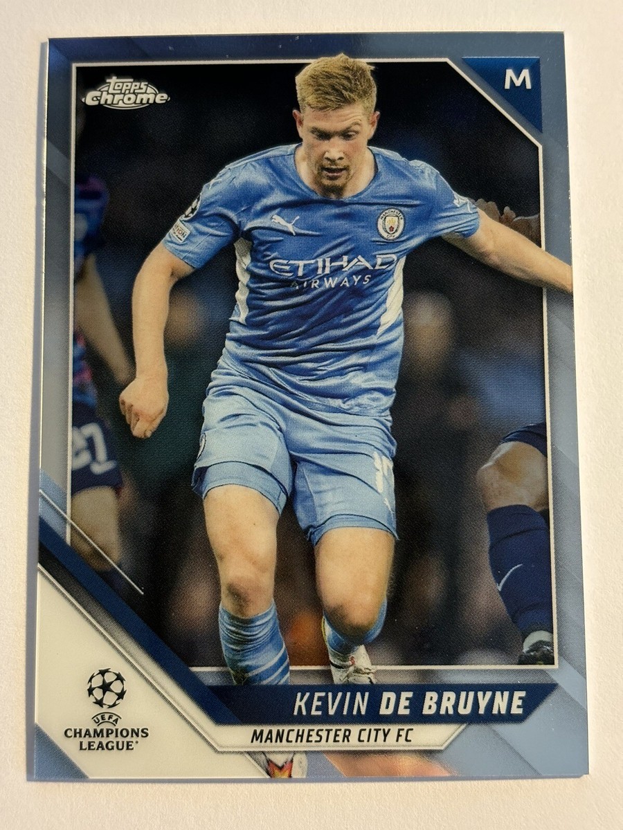 KEVIN DE BRUYNE MANCHESTER CITY 2022 TOPPS CHROME #75 MINT KEVIN DE BRUYNE MANCHESTER CITY 2022 TOPPS CHROME #75 MINT