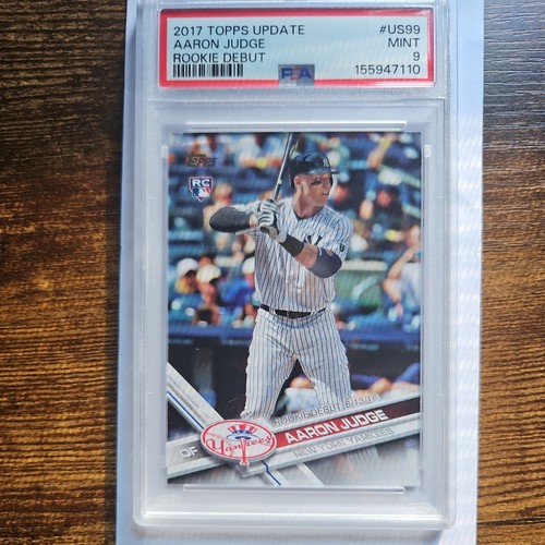 2017 Topps Update Series - Rookie Debut Aaron Judge #US99 Batting (RC) PSA 9