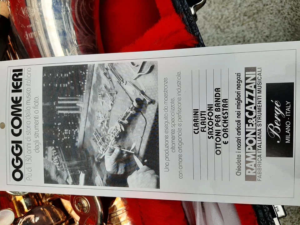 Rampone & Cazzani sax tenore ARGENTATO matricola 95061, con custodia e certifica - Immagine 2 di 4