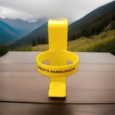 Vintage Chevy's Hamburgers Drive In Restaurant Car Hop Window Door Drink Holder
