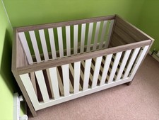 Tutti Bambini Modena 3in1 Cot Bed White & Oak – Very Good Condition