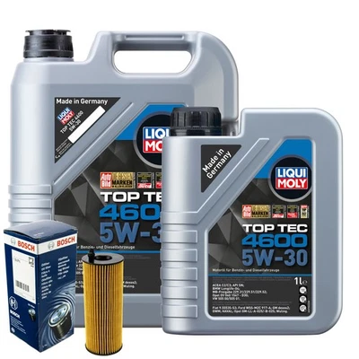 Motoröl 5W30 LIQUI MOLY Top Tec 4600 6L+BOSCH Ölfilter