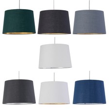 Modern 28cm Tapered Cylinder Fabric Easy Fit Pendant Shade or Table Lampshade