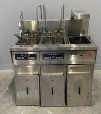 Frymaster Commerical Double Electric Fryer w/ Lifts + Filter 480V 3PH FH222BLSD