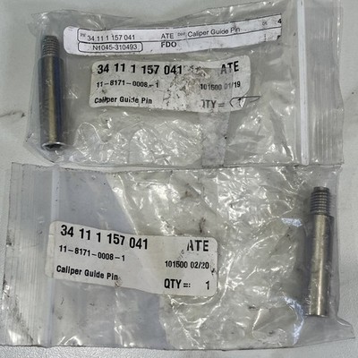 2x ATE Caliper Guide Pin 34 11 1 157 041 / 11-8171-0008-1 New