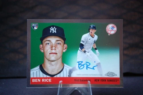 2025 Topps CHROME PLATINUM BEN RICE AUTO \* READ DESCRIPTION