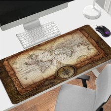 Großes Gaming Mauspad Weltkarte XXL Keyboard...