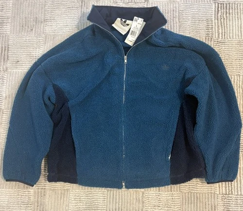 NWT adidas X OG LA Adams Blvd Fleece Jacket Collegiate Navy Blue Men’s Size L - product listing photo