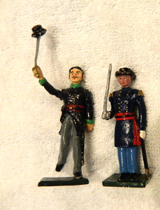 Lot of 2 ACW Civil War Union/Confederate Officers Ron Wall Irish Brigade & 1 ABC