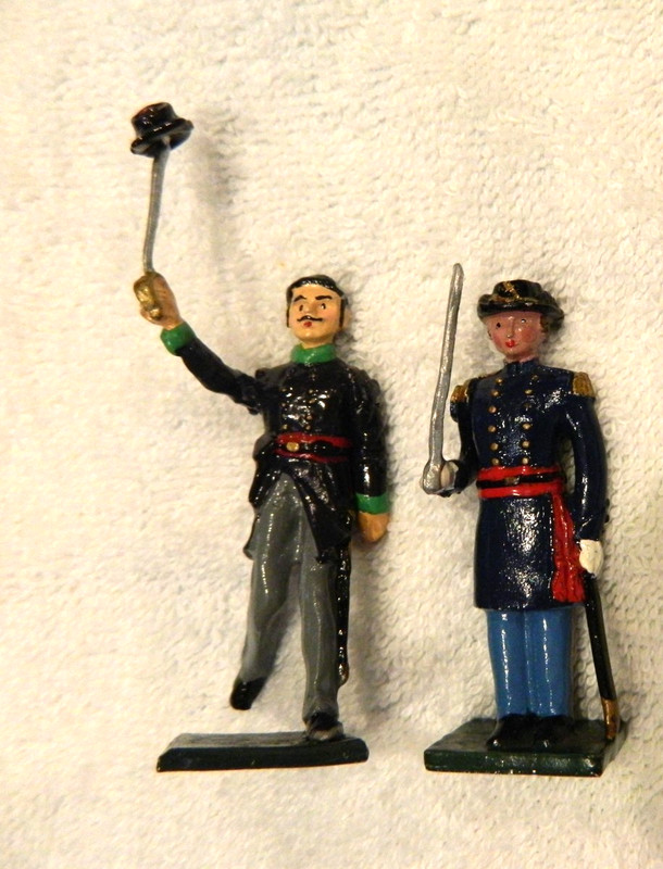 Lot of 2 ACW Civil War Union/Confederate Officers Ron Wall Irish Brigade & 1 ABC