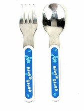Vintage Blue s Clues Spoon And Fork For Babies/Toddlers