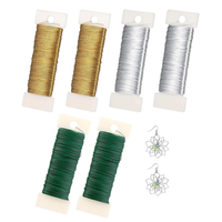 0,35Mm X 300M Basteldraht DüNn, 6 Rollen Blumendraht DüNn