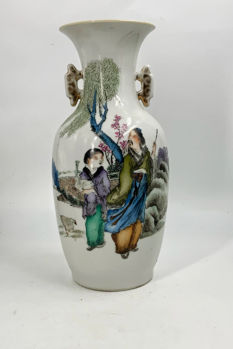 中国伝統陶器 花瓶 多色彩 多色复古原始1900-1940 中国古董花瓶| eBay