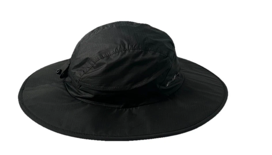 Eddie Bauer Black Polyester Waterproof Rain Hat Wide Brim Sun Hiking Sz. XL/2XL - Image 2 of 4