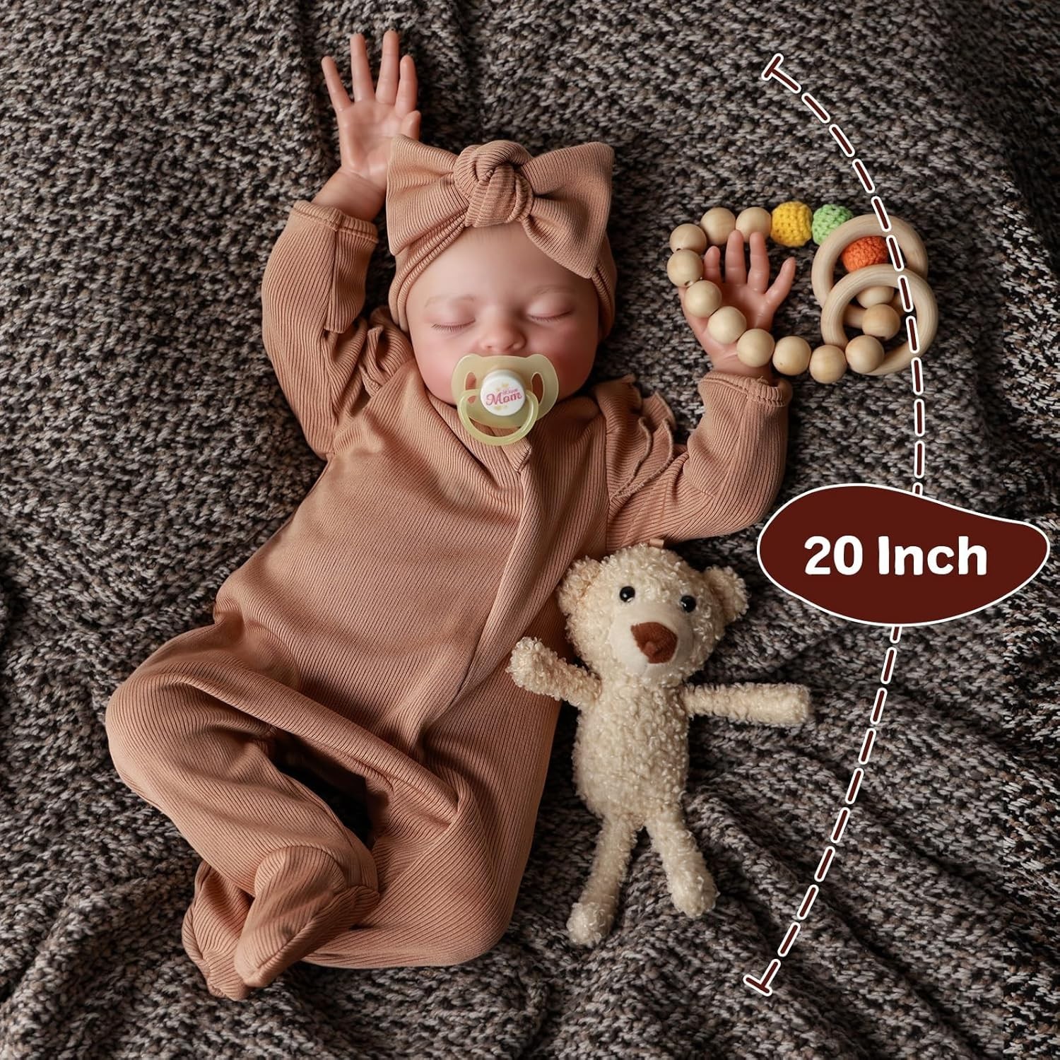 JIZHI Lifelike Reborn Baby Dolls - 18 Inch Realistic-Newborn Girl...